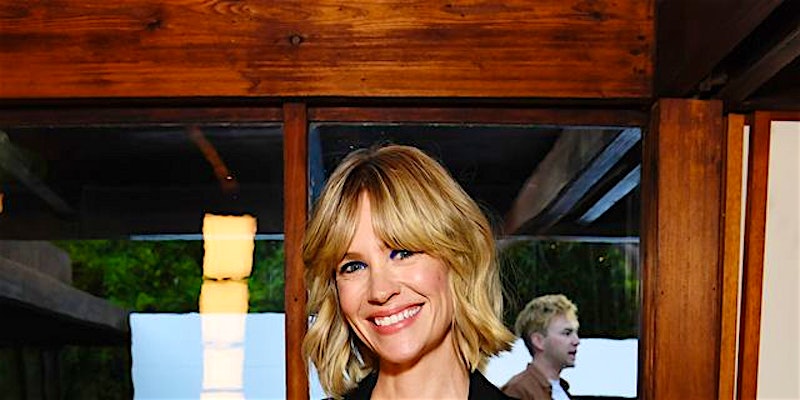 January Jones' Abs In A Silky Bra Top Are Looking Seriously Toned