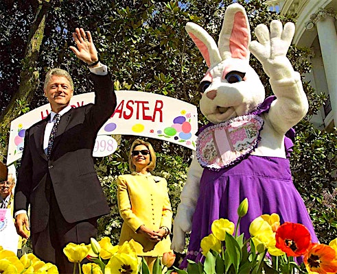 Hillary Clinton Wishes Followers a Happy Easter with Throwback Photo Alongside Bill Clinton