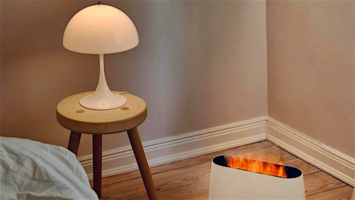 This Visually Stunning Aroma Diffuser Looks Like A Real Fireplace