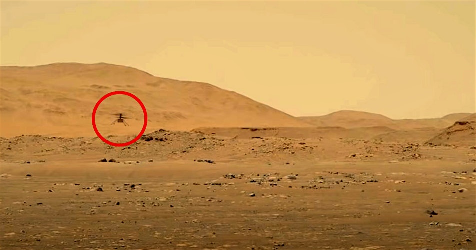 Amazing Video Shows Mars Helicopter Cruising Above Martian Surface