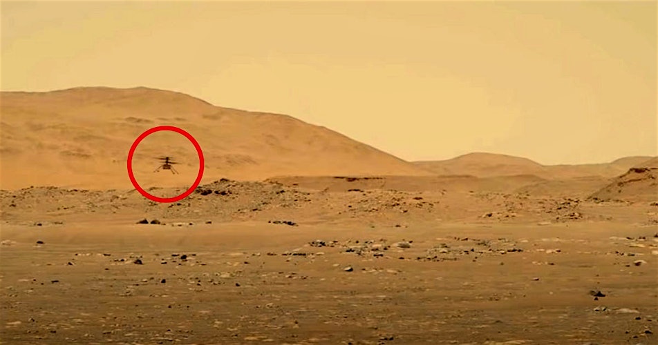Amazing Video Shows Mars Helicopter Cruising Above Martian Surface